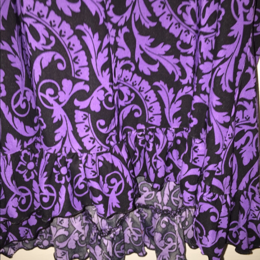 Purple/ black ladies sleeveless camisole top - Picture 5 of 6